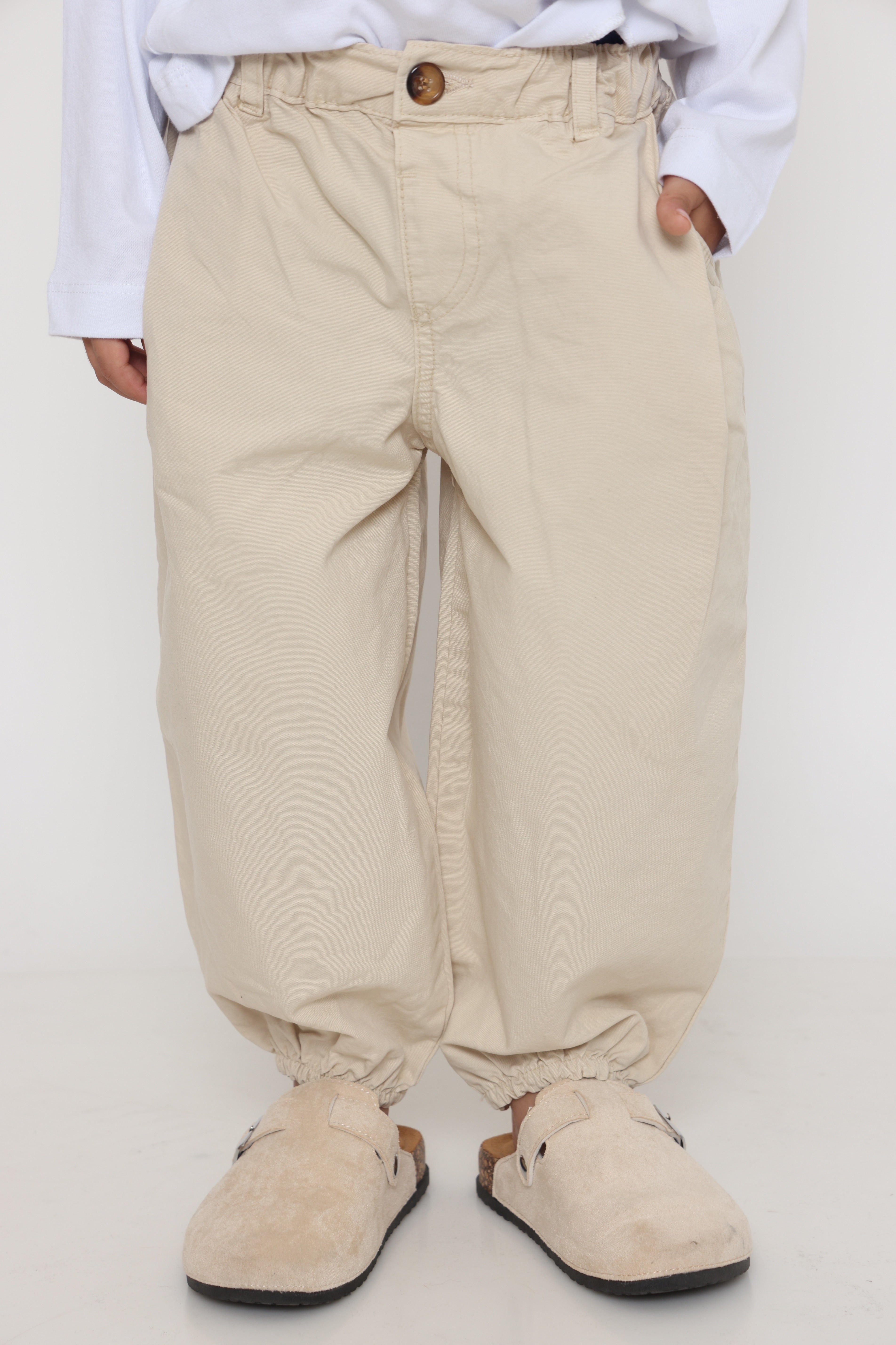 מכנס יוניסקס שמנת בנים