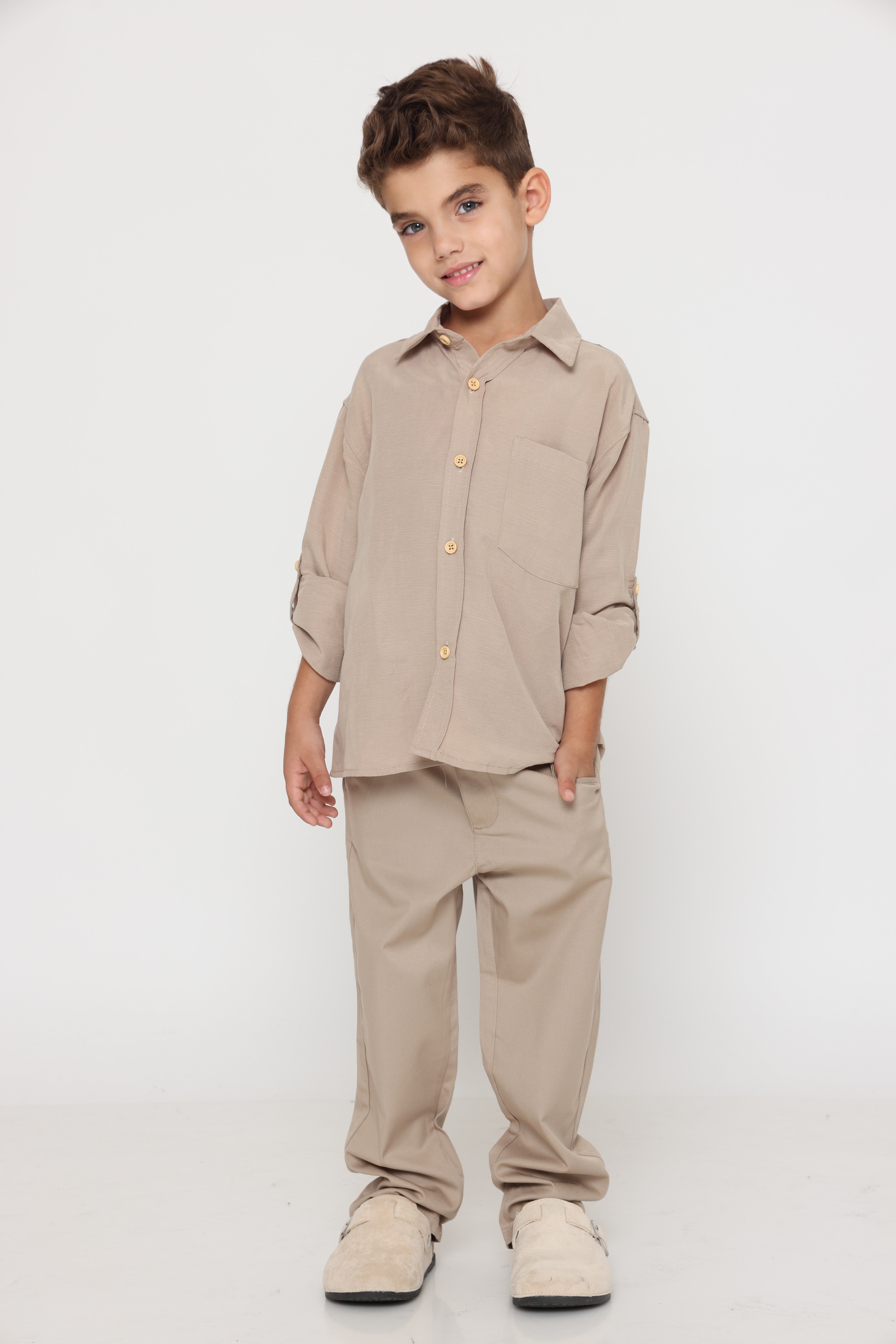 מכנס סיגר קלאסי ספורט אלגנט בז טבעי