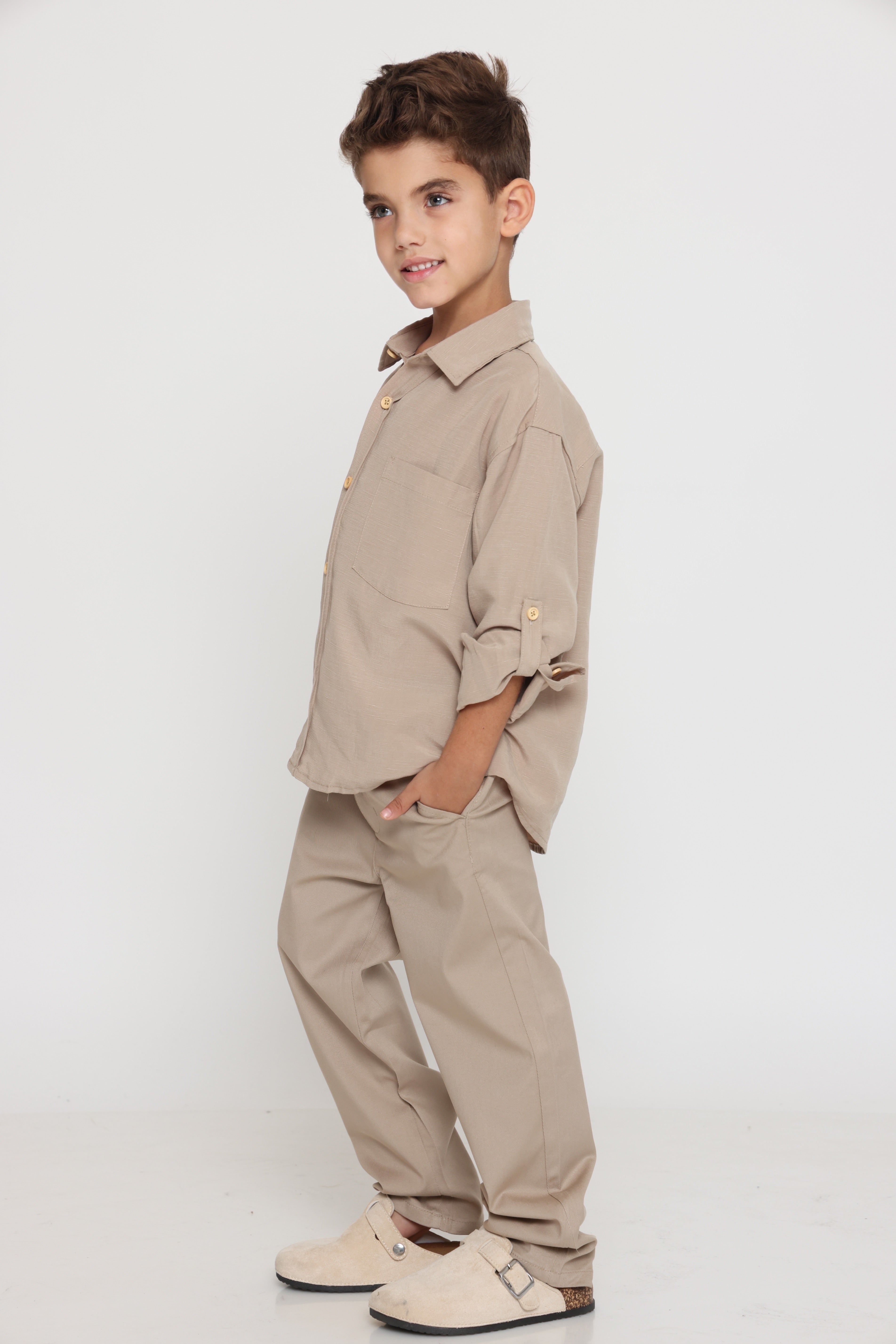 מכנס סיגר קלאסי ספורט אלגנט בז טבעי