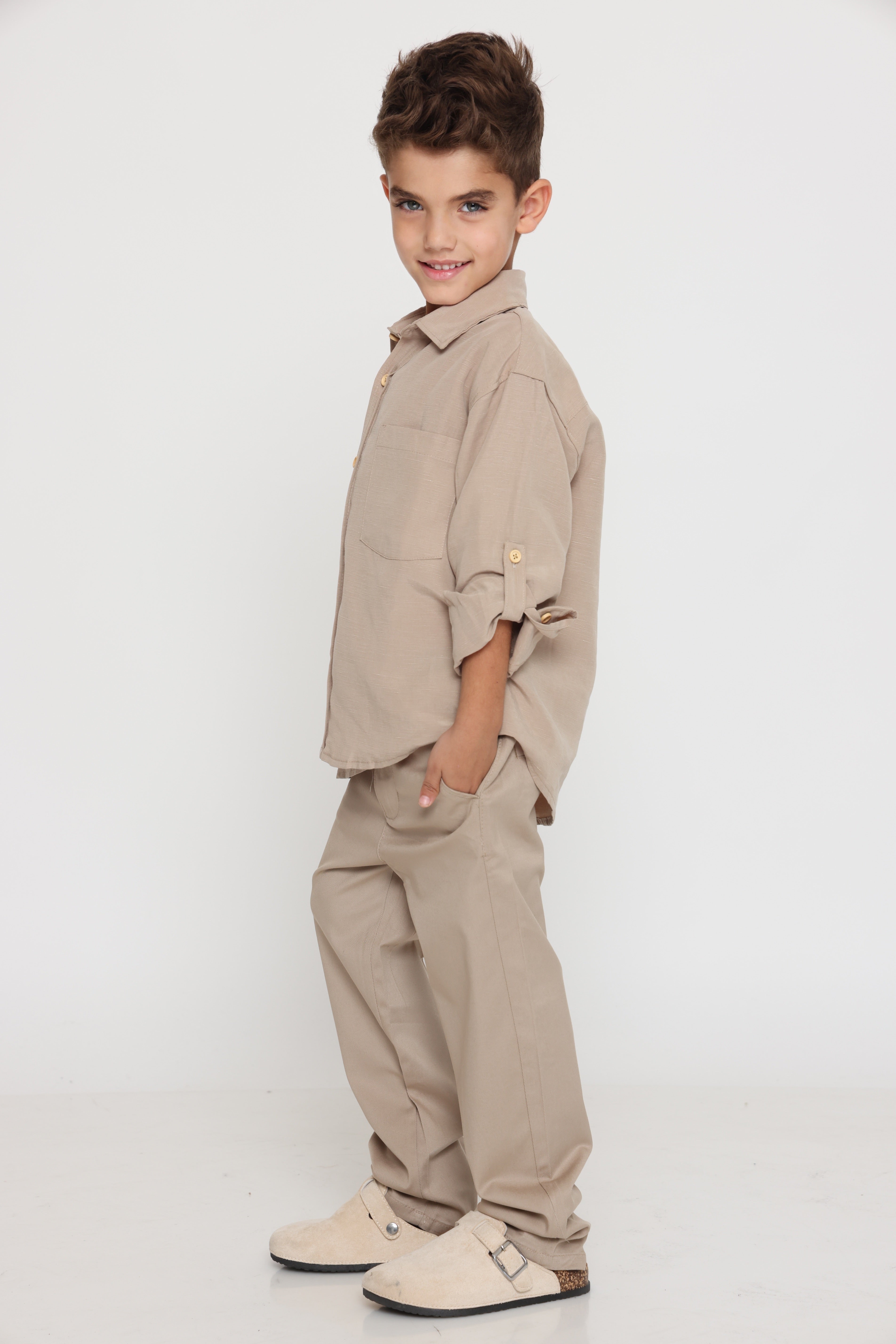 מכנס סיגר קלאסי ספורט אלגנט בז טבעי