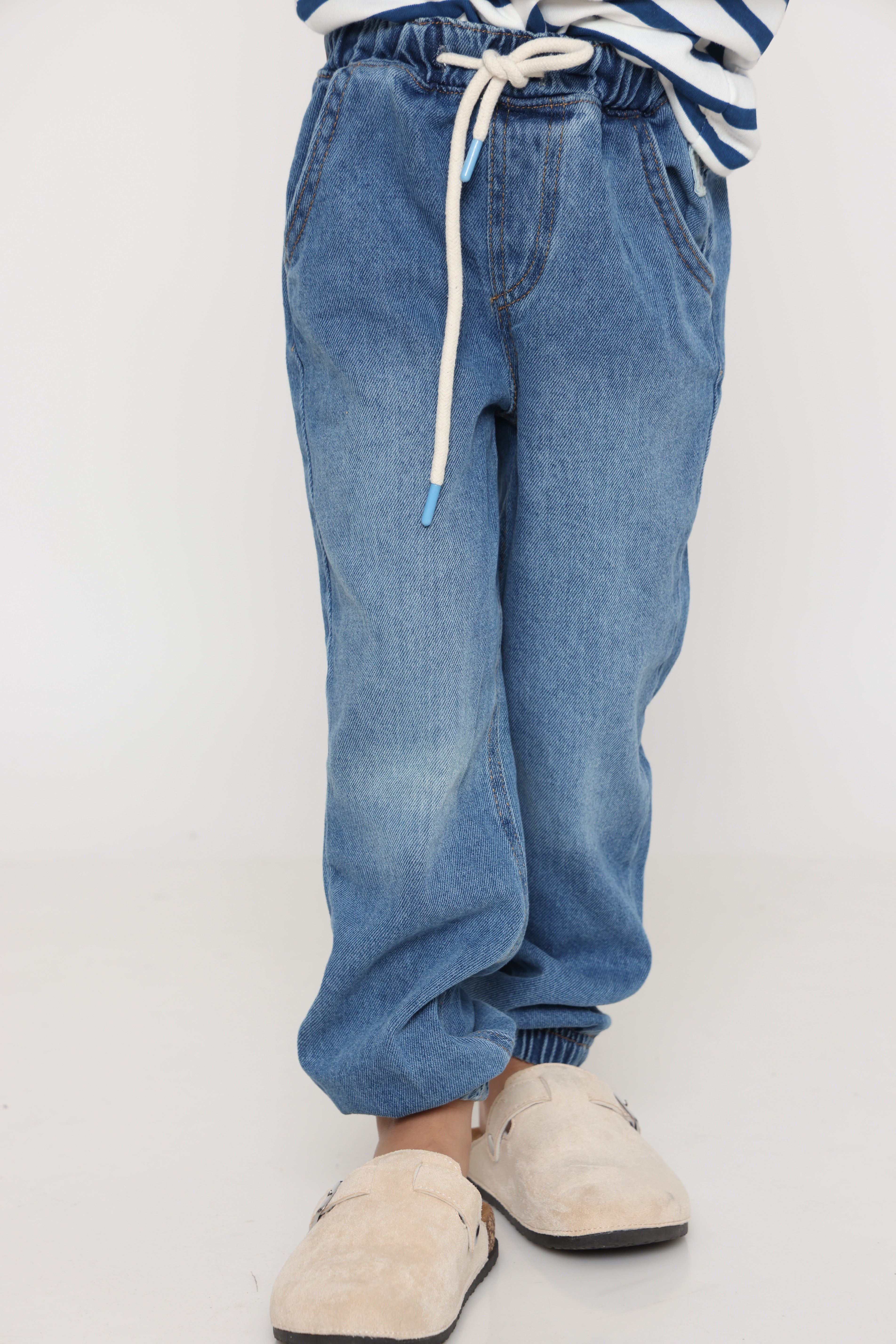 חולצת פסים קלאסית בנים - כחול