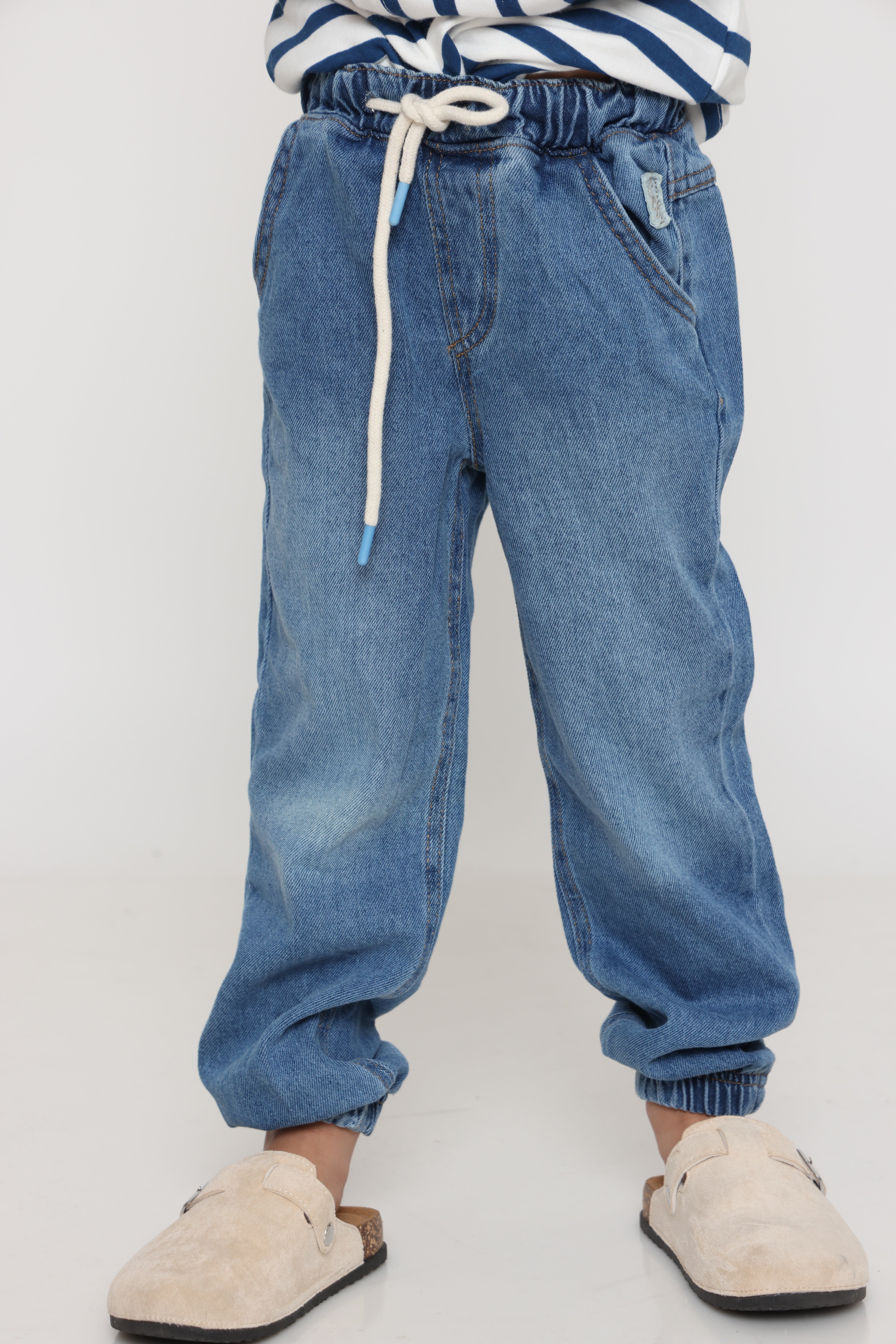 חולצת פסים קלאסית בנים - כחול