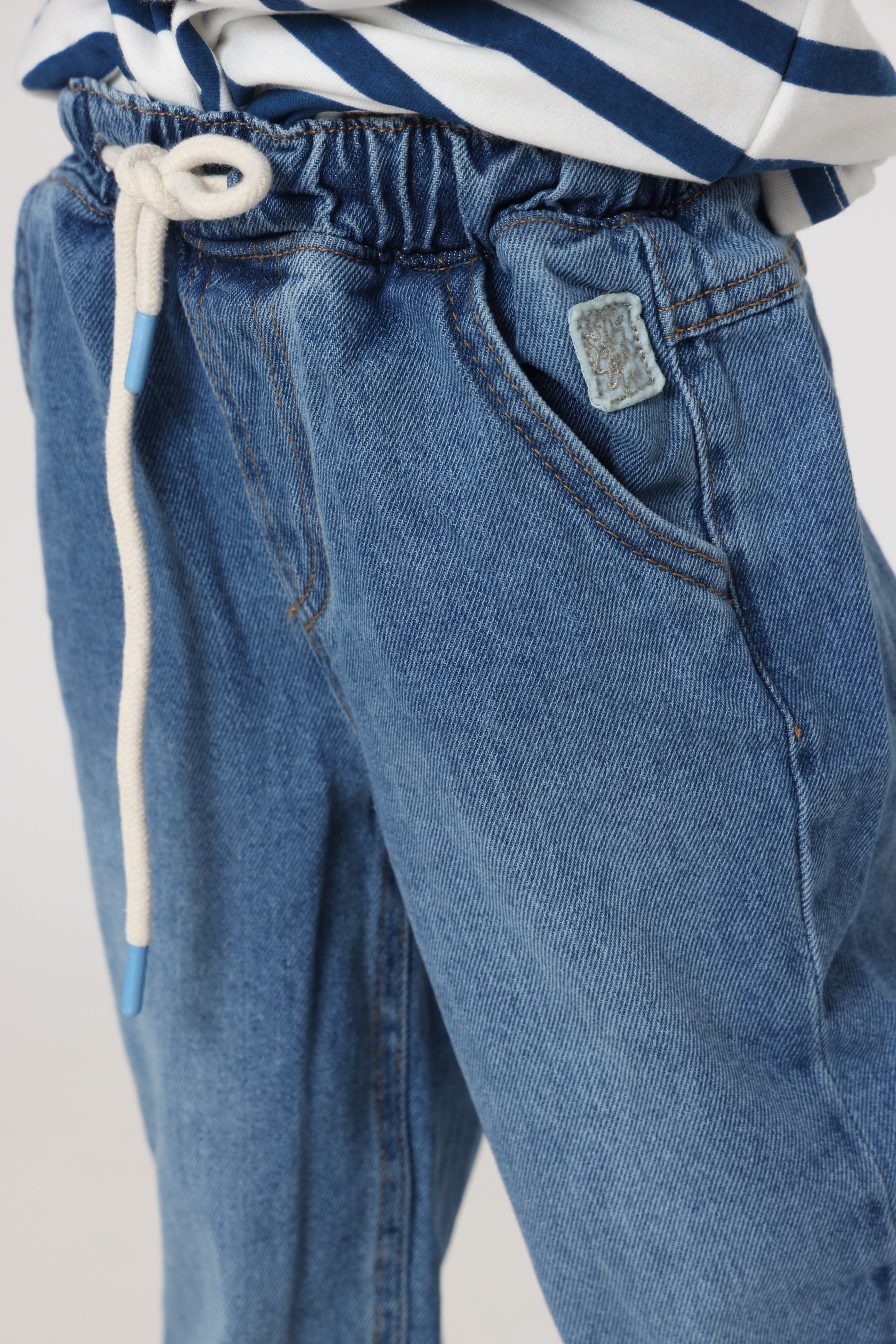 חולצת פסים קלאסית בנים - כחול